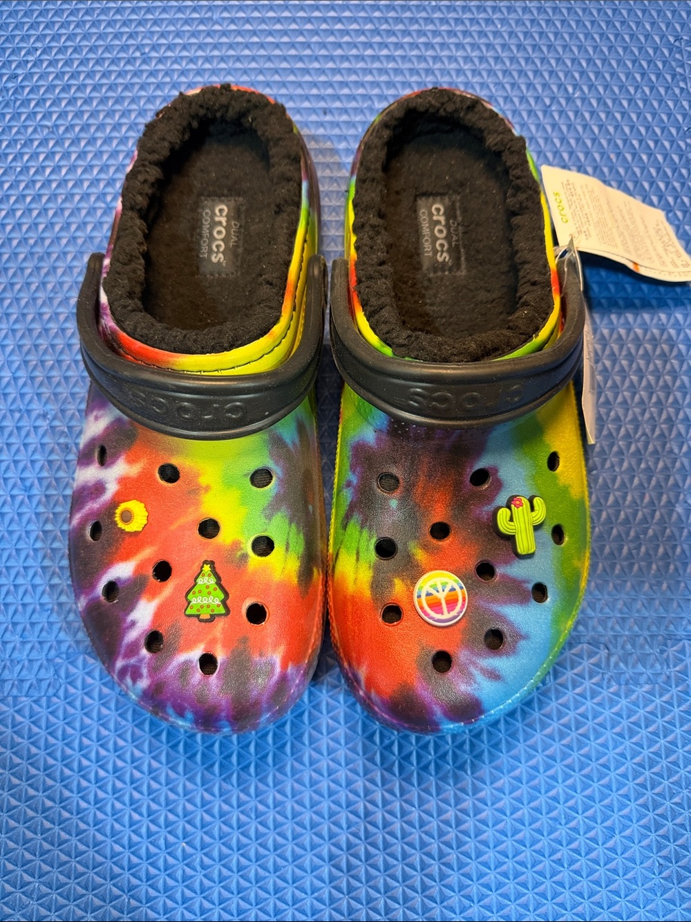 NWT Crocs Tie-Dye Lined Clogs